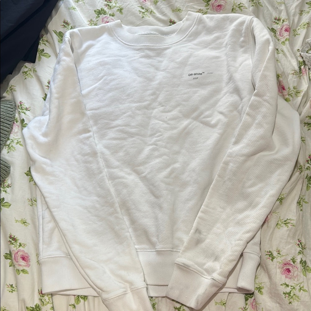 Off-White Men's White Sweatshirt